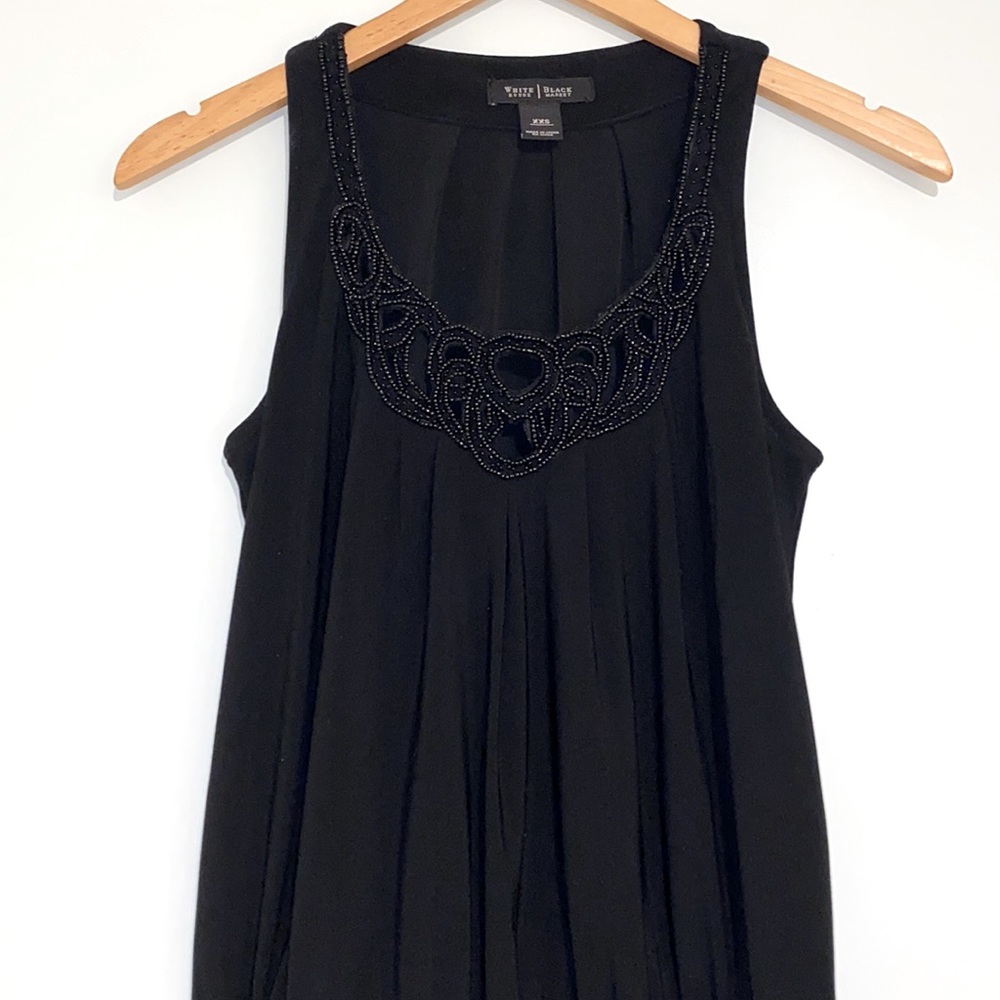 WHBM Beaded Jersey Mini Dress